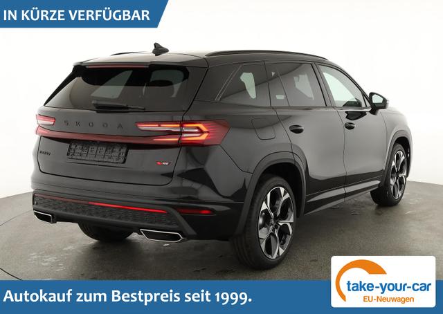 Skoda Kodiaq - 2.0 TSI 195 kW 4x4 RS DSG RS, AHK, Navi, Matrix, Canton, Side, FS-beheizbar, el. Klappe, Kamera, 20-Zoll, 5 J.-Garantie Vorlauffahrzeug
