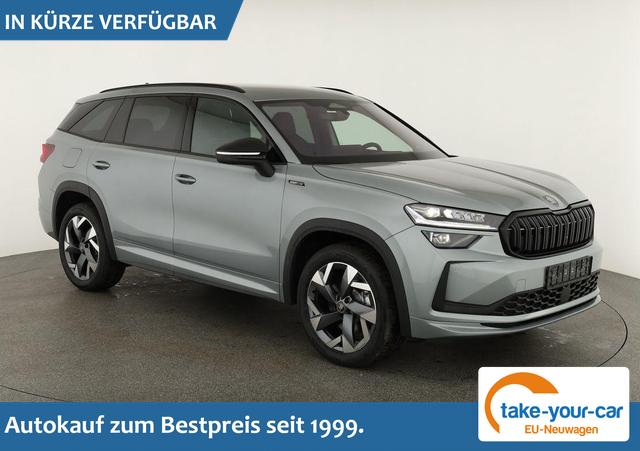 Skoda Kodiaq - 2.0 TSI 150 kW 4x4 Sportline DSG Sportline, AHK, Navi, Matrix, Canton, Side, FS-beheizbar, el. Klappe, Kamera, 19-Zoll, 5 J.-Garantie Vorlauffahrzeug