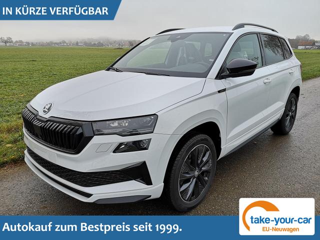Skoda Karoq - Sportline 1.5TSI DSG AHK Matrix ACC Navi Sound Totwinkel Vorlauffahrzeug