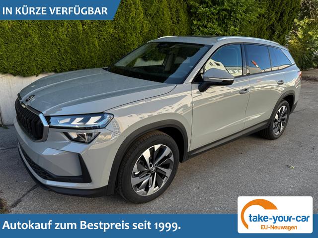 Skoda Kodiaq - 2.0 TDI 142 kW 4x4 Selection DSG 7 Sitzer 19 Zoll AHK el. HK Pano Standh. Vorlauffahrzeug
