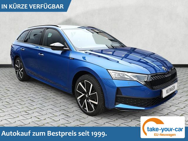 Skoda Octavia Combi - 1.5 TSI mHEV 110 kW Sportline eTSI DSG Pano AHK Vorlauffahrzeug