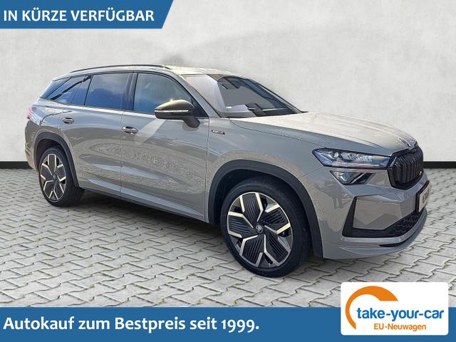 Skoda Kodiaq - 1.5 TSI mHEV 110 kW Sportline DSG 7Si Matrix AHK Pano Vorlauffahrzeug