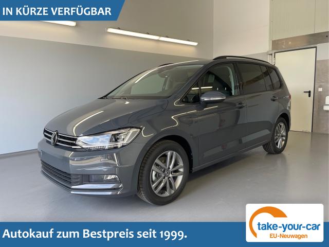 Volkswagen Touran - Comfortline 150PS 7Si+IQ.Light+TrailerAss+Cam+Navi+Kamera+Alarm+Kessy+App-Connect Vorlauffahrzeug