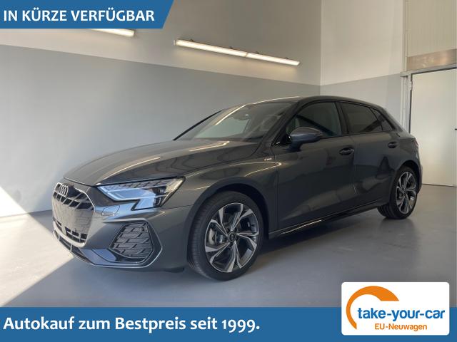 Audi A3 Sportback - S line TFSI quattro GV3+AHK+Alu18+Navi+Cam+eHeck+Sound+ACC+OptikSchwarz Vorlauffahrzeug