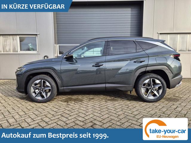 Hyundai TUCSON - Trend 1.6 T-GDI 150PS Automatik TZ 2026 Teil-Leder Sitzheizung v+h Lenkradheizung Klimaautomatik Navi Touchscreen DAB+ Apple CarPlay + Android Auto PDC R&uuml;ckf.-Kamera Matrix-LED-Scheinw. Vorlauffahrzeug