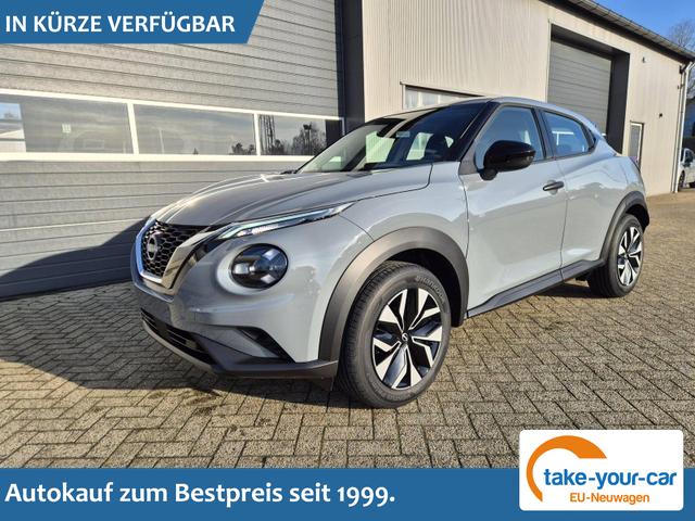 Nissan Juke - 1.0 DIG-T 114PS Acenta Klimaautomatik Sitzheizung R&uuml;ckf.Kamera Bluetooth Touchscreen wireless Apple CarPlay Android Auto Vorlauffahrzeug