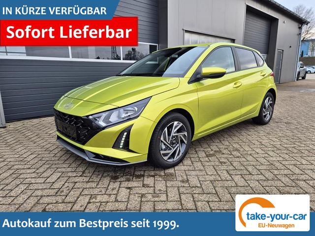 Hyundai i20 - 1.0 T-GDI 90PS Trend Automatik 5-t&uuml;rig Klimaautomatik Sitzheizung Lenkradheizung R&uuml;ckf.Kamera PDC Apple CarPlay Android Auto Tempomat Touchscreen 16"LM Vorlauffahrzeug
