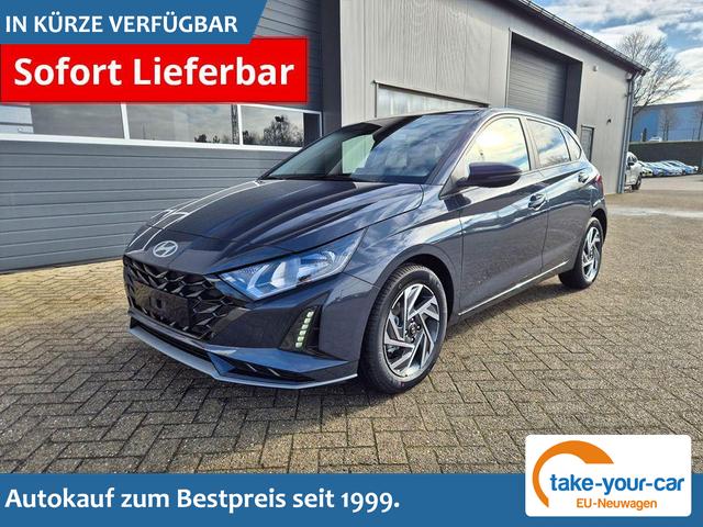 Hyundai i20 - 1.0 T-GDI 90PS Trend Automatik 5-t&uuml;rig Innenraumkamera Klimaautomatik Sitzheizung Lenkradheizung R&uuml;ckf.Kamera PDC Apple CarPlay Android Auto Tempomat Touchscreen 16"LM Vorlauffahrzeug