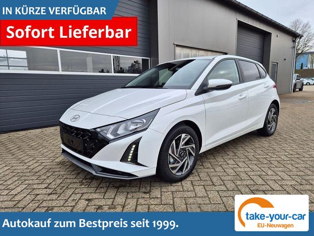 Hyundai i20 - 1.0 T-GDI 90PS Trend 5-t&uuml;rig Klimaautomatik Sitzheizung Lenkradheizung R&uuml;ckf.Kamera PDC Apple CarPlay Android Auto Tempomat Touchscreen 16"LM Vorlauffahrzeug