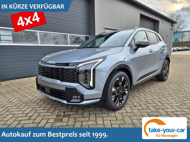 Kia Sportage - 1.6 T-GDi 180PS 4x4 AWD Automatik GT-Line NEUES MODELL MY26 FACELIFT Teil-Leder 19"LM Sitzheizung v+h Lenkradheizung Klimaautomatik ACC Navi Bluetooth Touchscreen Apple CarPlay Android Auto PDC R&uuml;ckf.Kamera 2x Keyless Vorlauffahrzeug
