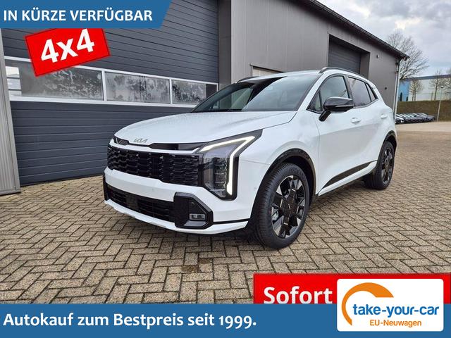 Kia Sportage - 1.6 T-GDi 180PS 4x4 AWD Automatik GT-Line NEUES MODELL MY26 FACELIFT Teil-Leder 19"LM Sitzheizung v+h Lenkradheizung Klimaautomatik ACC Navi Bluetooth Touchscreen Apple CarPlay Android Auto PDC R&uuml;ckf.Kamera 2x Keyless Vorlauffahrzeug