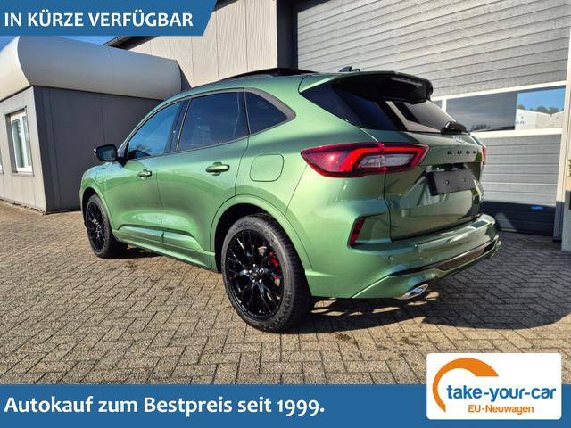 Ford Kuga - ST-Line X 243PS PHEV Automatik Black Package Matrix-LED schwenkb. AHK elektr. PanoDach Sitzheizung v+h Lenkradheizung Frontscheibe beheizb. Navi SYNC4 Apple CarPlay Android Auto Touchscreen PDC 4xKamera 2xKeyless B+O Sound 20"LM vollelektr. Reic Vorlauffahrzeug