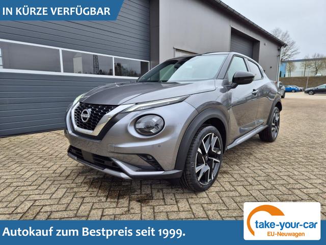 Nissan Juke - 1.0 DIG-T 114PS N-Design Automatik Teil-Leder Klimaautomatik Sitzheizung Lenkradheizung PDC v+h R&uuml;ckf.Kamera Navi 19"LM Bluetooth Touchscreen Apple CarPlay Android Auto Vorlauffahrzeug