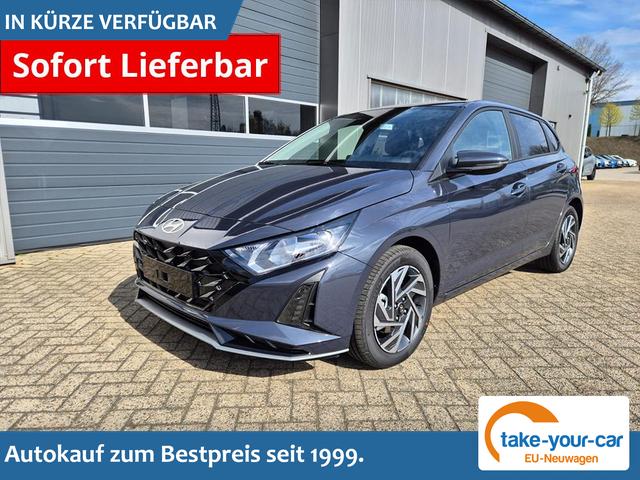 Hyundai i20 - 1.0 T-GDI 90PS Trend 5-t&uuml;rig Klimaautomatik Sitzheizung Lenkradheizung R&uuml;ckf.Kamera PDC Apple CarPlay Android Auto Tempomat Touchscreen 16"LM Vorlauffahrzeug