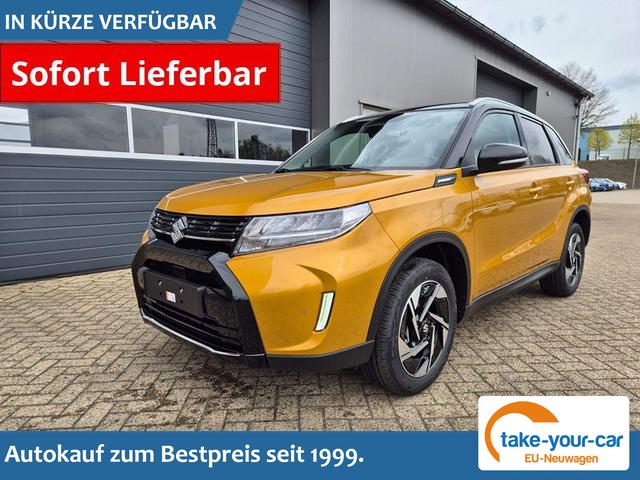 Suzuki Vitara - Comfort+ 110PS Automatik MHEV 1.4 Boosterjet Teilleder Navi Klimaautomatik Sitzheizung ACC PDC v+h R&uuml;ckf.Kamera Suzuki-Radio Apple CarPlay Android Auto Touchscreen 2xKeyless 17-LM Vorlauffahrzeug