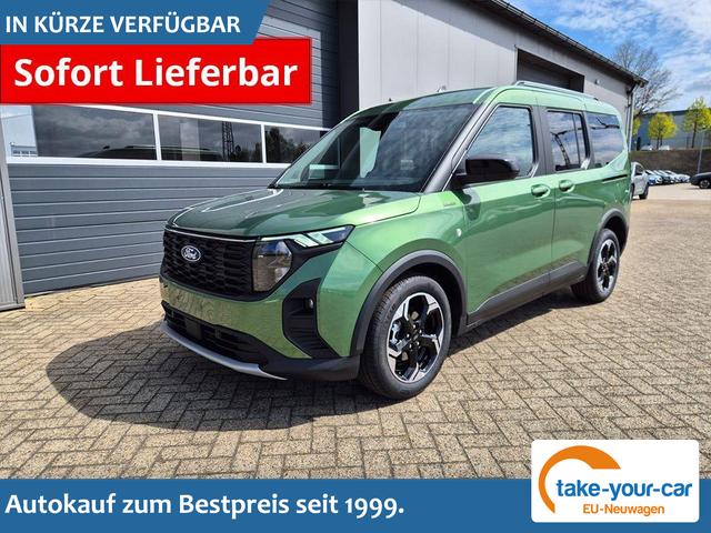 Ford Tourneo Courier - 1.0 EcoBoost 125PS Active Teil-Leder Sitzheizung Lenkradheizung Klimaautomatik PDC v+h R&uuml;ckf.-Kamera ACC TWA Frontscheibe beheizb. Ford-Navi SYNC4 Apple CarPlay + Android Auto Vorlauffahrzeug