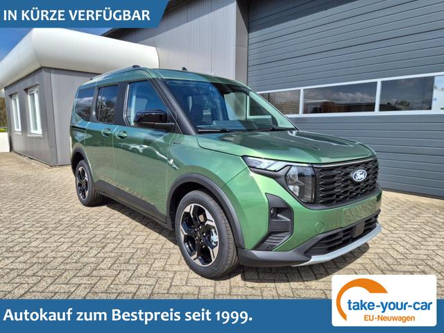 Ford Tourneo Courier - 1.0 EcoBoost 125PS Active Teil-Leder Sitzheizung Lenkradheizung Klimaautomatik PDC v+h R&uuml;ckf.-Kamera ACC TWA Frontscheibe beheizb. Ford-Navi SYNC4 Apple CarPlay + Android Auto Vorlauffahrzeug
