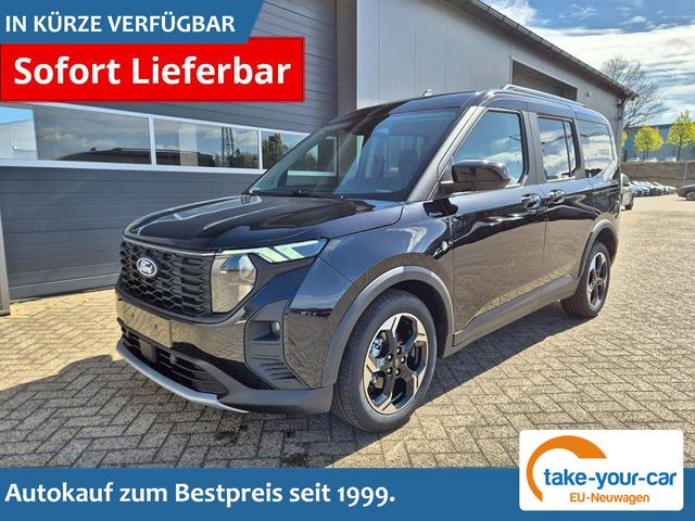 Ford Tourneo Courier - 1.0 EcoBoost 125PS Active Teil-Leder Sitzheizung Lenkradheizung Klimaautomatik PDC v+h R&uuml;ckf.-Kamera ACC TWA Frontscheibe beheizb. Ford-Navi SYNC4 Apple CarPlay + Android Auto Vorlauffahrzeug