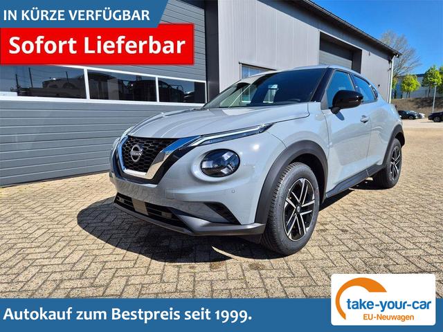 Nissan Juke - 1.0 DIG-T 114PS N-Connecta Teil-Leder Klimaautomatik PDC v+h R&uuml;ckf.Kamera Bluetooth Touchscreen Apple CarPlay Android Auto 17"LM Vorlauffahrzeug