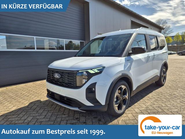 Ford Tourneo Courier - 1.0 EcoBoost 125PS Active Teil-Leder Sitzheizung Lenkradheizung Klimaautomatik PDC v+h R&uuml;ckf.-Kamera ACC TWA Frontscheibe beheizb. Ford-Navi SYNC4 Apple CarPlay + Android Auto Vorlauffahrzeug