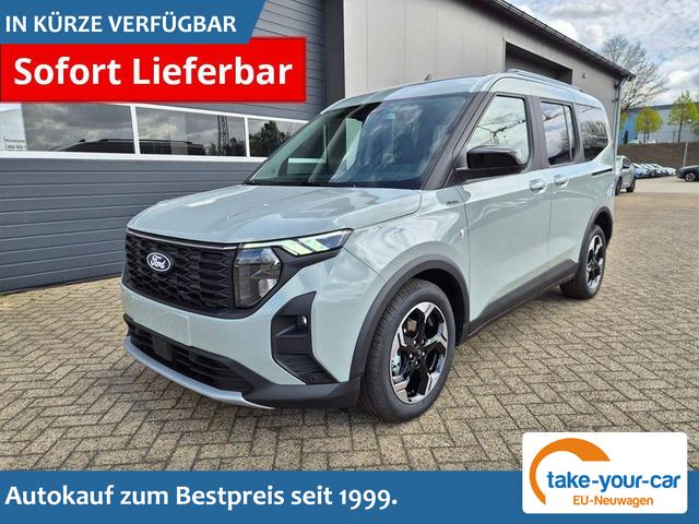 Ford Tourneo Courier - 1.0 EcoBoost 125PS Active Teil-Leder Sitzheizung Lenkradheizung Klimaautomatik PDC v+h R&uuml;ckf.-Kamera ACC TWA Frontscheibe beheizb. Ford-Navi SYNC4 Apple CarPlay + Android Auto Vorlauffahrzeug