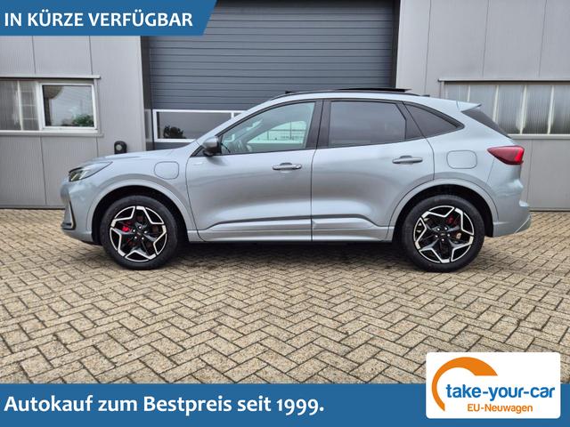 Ford Kuga - ST-Line X 243PS PHEV Automatik Matrix-LED schwenkb. AHK elektr. PanoDach Sitzheizung v+h Lenkradheizung Frontscheibe beheizb. Navi SYNC4 Apple CarPlay Android Auto Touchscreen PDC 4xKamera 2xKeyless B+O Sound 19"LM vollelektr. Reichweite 65KM Vorlauffahrzeug