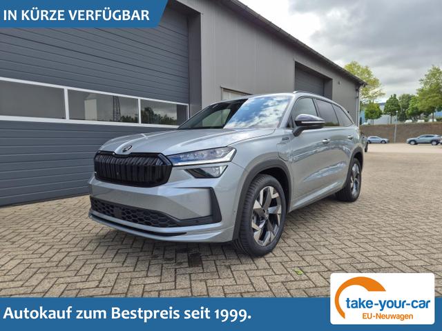 Skoda Kodiaq - Sportline 1.5 TSI 204PS PHEV DSG schwenkb. AHK elektr. PanoDach HUD Alcantara PDC v+h 360&deg;Kamera CANTON Sound Klimaautomatik Sitzheizung Lenkradheizung Navi Apple CarPlay Android Auto 2xKeyless 19"LM vollelektr. Reichweite 116KM Vorlauffahrzeug