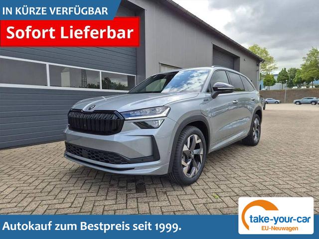 Skoda Kodiaq - Sportline 1.5 TSI 204PS PHEV DSG schwenkb. AHK elektr. PanoDach HUD Alcantara PDC v+h 360&deg;Kamera CANTON Sound Klimaautomatik Sitzheizung Lenkradheizung Navi Apple CarPlay Android Auto 2xKeyless 19"LM vollelektr. Reichweite 116KM Vorlauffahrzeug