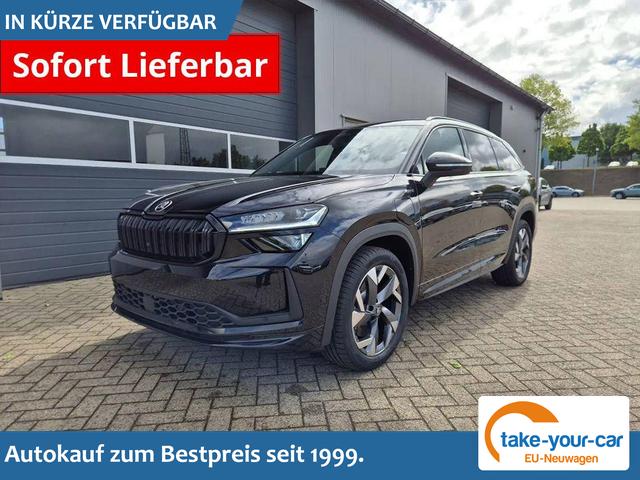 Skoda Kodiaq - Sportline 1.5 TSI 204PS PHEV DSG schwenkb. AHK elektr. PanoDach HUD Alcantara PDC v+h 360&deg;Kamera CANTON Sound Klimaautomatik Sitzheizung Lenkradheizung Navi Apple CarPlay Android Auto 2xKeyless 19"LM vollelektr. Reichweite 116KM Vorlauffahrzeug
