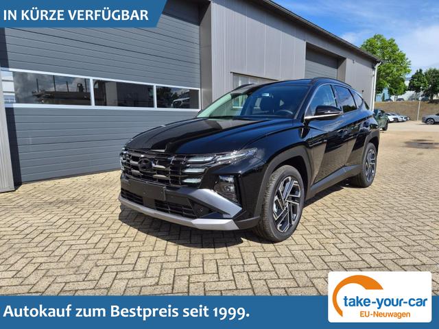 Hyundai TUCSON - Trend 1.6 T-GDI 288PS Automatik PHEV Krell-Sound Teill-Leder elektr. Heckklappe ACC Klimaautomatik Sitzheizung Lenkrandheizung Navi PDC v+h R&uuml;ckf.Kamera Apple CarPlay + Android Auto 2xKeyless 19-LM vollelektr. Reichweite 68KM Vorlauffahrzeug