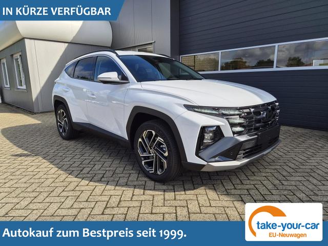 Hyundai TUCSON - Trend 1.6 T-GDI 288PS Automatik PHEV Krell-Sound Teill-Leder elektr. Heckklappe ACC Klimaautomatik Sitzheizung Lenkrandheizung Navi PDC v+h R&uuml;ckf.Kamera Apple CarPlay + Android Auto 2xKeyless 19-LM vollelektr. Reichweite 68KM Vorlauffahrzeug