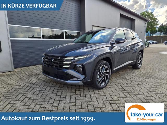 Hyundai TUCSON - Trend 1.6 T-GDI 288PS Automatik PHEV Krell-Sound Teill-Leder elektr. Heckklappe ACC Klimaautomatik Sitzheizung Lenkrandheizung Navi PDC v+h R&uuml;ckf.Kamera Apple CarPlay + Android Auto 2xKeyless 19-LM vollelektr. Reichweite 68KM Vorlauffahrzeug