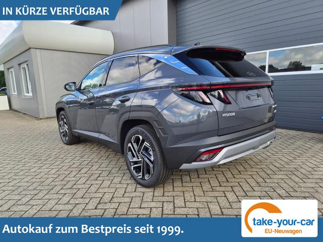 Hyundai TUCSON - Trend 1.6 T-GDI 288PS Automatik PHEV Krell-Sound Teill-Leder elektr. Heckklappe ACC Klimaautomatik Sitzheizung Lenkrandheizung Navi PDC v+h R&uuml;ckf.Kamera Apple CarPlay + Android Auto 2xKeyless 19-LM vollelektr. Reichweite 68KM Vorlauffahrzeug