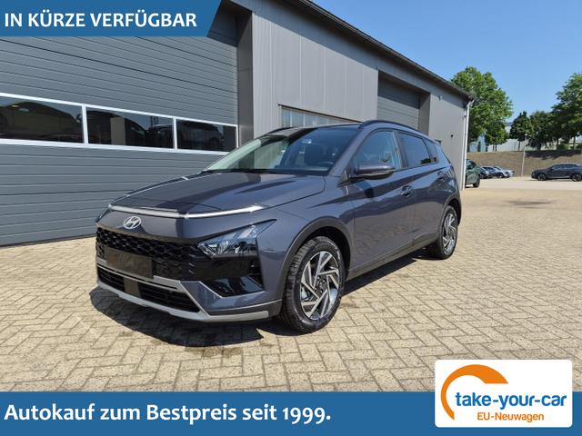 Hyundai BAYON - Trend 1.0 T-GDI 90PS Automatik Klimaautomatik R&uuml;ckf.Kamera Parksensoren Sitzheizung Lenkradheizung Bluetooth Touchscreen Tempomat Apple CarPlay + Android Auto 16"LM Vorlauffahrzeug