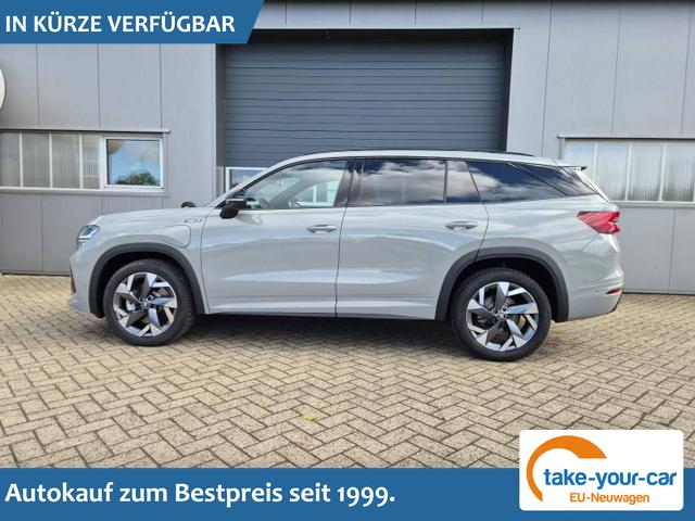 Skoda Kodiaq - Sportline 1.5 TSI 204PS PHEV DSG schwenkb. AHK elektr. PanoDach HUD Alcantara PDC v+h 360&deg;Kamera CANTON Sound Klimaautomatik Sitzheizung Lenkradheizung Navi Apple CarPlay Android Auto 2xKeyless 19"LM vollelektr. Reichweite 116KM Vorlauffahrzeug