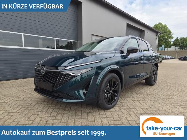 Nissan Qashqai - 1.3 DIG-T MHEV 158 PS X-Tronic N-Design PanoDach Teil-Leder Klimaautomatik Sitzheizung Lenkradheizung Navi ACC PDC v+h 360&deg;Kamera DAB Bluetooth Touchscreen Apple CarPlay Android Auto 19"Zoll Vorlauffahrzeug