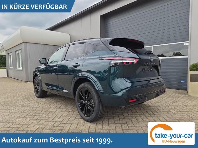 Nissan Qashqai - 1.3 DIG-T MHEV 158 PS X-Tronic N-Design PanoDach Teil-Leder Klimaautomatik Sitzheizung Lenkradheizung Navi ACC PDC v+h 360&deg;Kamera DAB Bluetooth Touchscreen Apple CarPlay Android Auto 19"Zoll Vorlauffahrzeug