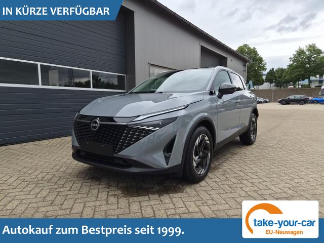 Nissan Qashqai - 1.3 DIG-T MHEV 158 PS X-Tronic N-Connecta Teil-Leder PanoGlasdach Klimaautomatik Sitzheizung Lenkradheizung Navi ACC PDC v+h 360&deg;Kamera DAB Bluetooth Touchscreen Apple CarPlay Android Auto 18"LM Vorlauffahrzeug