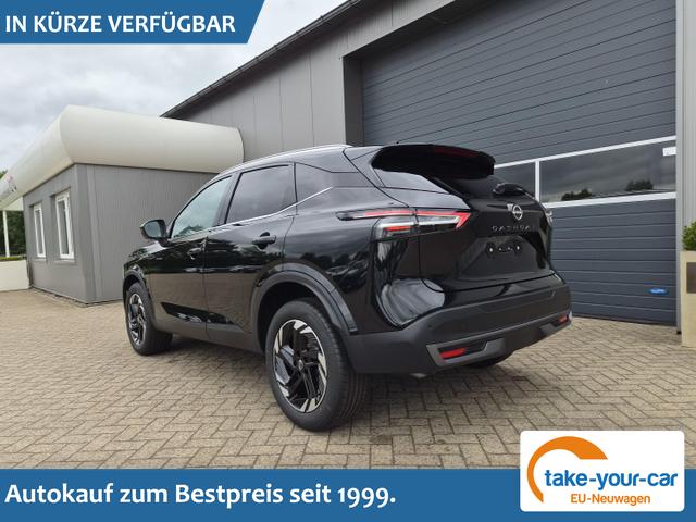 Nissan Qashqai - 1.3 DIG-T MHEV 158 PS X-Tronic N-Connecta Teil-Leder PanoGlasdach Klimaautomatik Sitzheizung Lenkradheizung Navi ACC PDC v+h 360&deg;Kamera DAB Bluetooth Touchscreen Apple CarPlay Android Auto 18"LM Vorlauffahrzeug