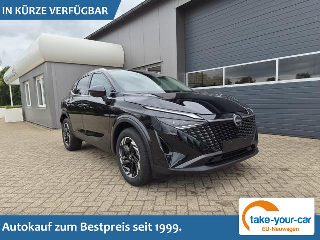 Nissan Qashqai - 1.3 DIG-T MHEV 158 PS X-Tronic N-Connecta Teil-Leder PanoGlasdach Klimaautomatik Sitzheizung Lenkradheizung Navi ACC PDC v+h 360&deg;Kamera DAB Bluetooth Touchscreen Apple CarPlay Android Auto 18"LM Vorlauffahrzeug