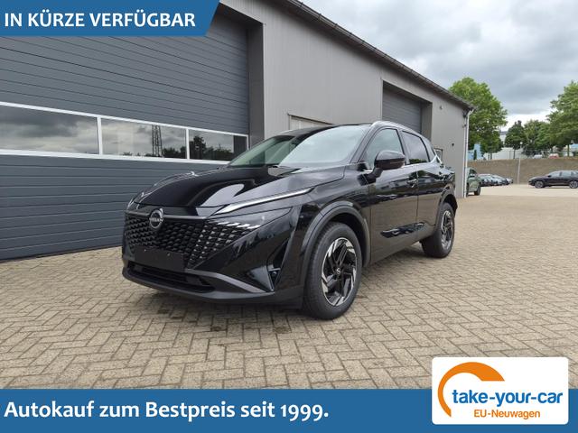 Nissan Qashqai - 1.3 DIG-T MHEV 158 PS X-Tronic N-Connecta Teil-Leder PanoGlasdach Klimaautomatik Sitzheizung Lenkradheizung Navi ACC PDC v+h 360&deg;Kamera DAB Bluetooth Touchscreen Apple CarPlay Android Auto 18"LM Vorlauffahrzeug