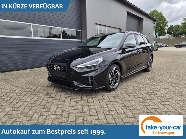 Hyundai i30 Kombi - 1.6 T-GDI 150PS Automatik N-Line Sitzheizung Lenkradheizung Klimaautomatik Navi 10,3"-Touchscreen Bluelink Apple CarPlay + Android Auto PDC v+h R&uuml;ckf.Kamera 18-LM Vorlauffahrzeug