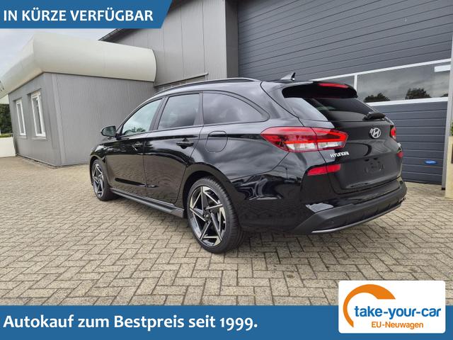 Hyundai i30 Kombi - 1.6 T-GDI 150PS Automatik N-Line Sitzheizung Lenkradheizung Klimaautomatik Navi 10,3"-Touchscreen Bluelink Apple CarPlay + Android Auto PDC v+h R&uuml;ckf.Kamera 18-LM Vorlauffahrzeug