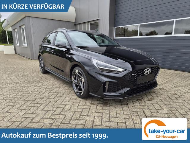 Hyundai i30 Kombi - 1.6 T-GDI 150PS Automatik N-Line Sitzheizung Lenkradheizung Klimaautomatik Navi 10,3"-Touchscreen Bluelink Apple CarPlay + Android Auto PDC v+h R&uuml;ckf.Kamera 18-LM Vorlauffahrzeug