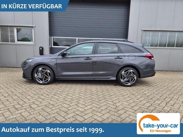 Hyundai i30 Kombi - 1.6 T-GDI 150PS Automatik N-Line Sitzheizung Lenkradheizung Klimaautomatik Navi 10,3"-Touchscreen Bluelink Apple CarPlay + Android Auto PDC v+h R&uuml;ckf.Kamera 18-LM Vorlauffahrzeug