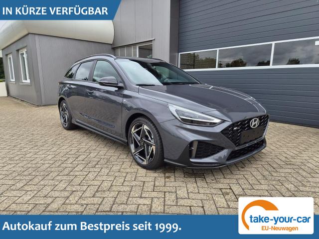 Hyundai i30 Kombi - 1.6 T-GDI 150PS Automatik N-Line Sitzheizung Lenkradheizung Klimaautomatik Navi 10,3"-Touchscreen Bluelink Apple CarPlay + Android Auto PDC v+h R&uuml;ckf.Kamera 18-LM Vorlauffahrzeug