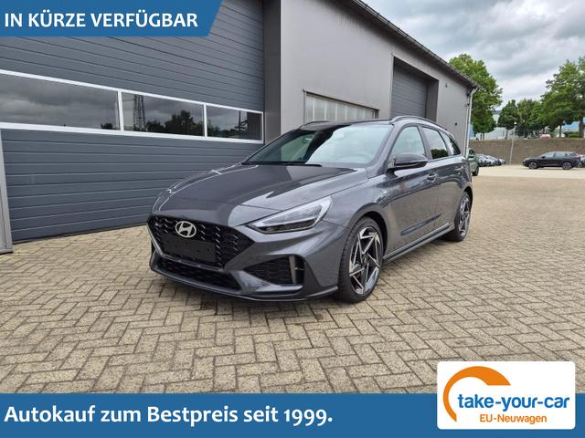 Hyundai i30 Kombi - 1.6 T-GDI 150PS Automatik N-Line Sitzheizung Lenkradheizung Klimaautomatik Navi 10,3"-Touchscreen Bluelink Apple CarPlay + Android Auto PDC v+h R&uuml;ckf.Kamera 18-LM Vorlauffahrzeug