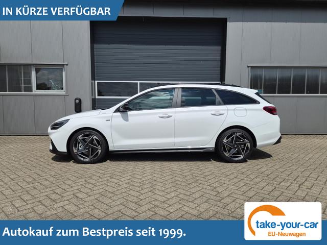 Hyundai i30 Kombi - 1.6 T-GDI 150PS Automatik N-Line Sitzheizung Lenkradheizung Klimaautomatik Navi 10,3"-Touchscreen Bluelink Apple CarPlay + Android Auto PDC v+h R&uuml;ckf.Kamera 18-LM Vorlauffahrzeug