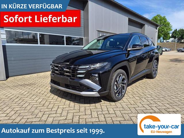 Hyundai TUCSON - Trend 1.6 T-GDI 288PS Automatik PHEV Krell-Sound Teill-Leder elektr. Heckklappe ACC Klimaautomatik Sitzheizung Lenkrandheizung Navi PDC v+h R&uuml;ckf.Kamera Apple CarPlay + Android Auto 2xKeyless 19-LM vollelektr. Reichweite 68KM Vorlauffahrzeug