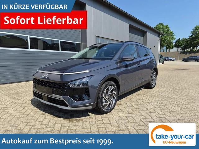 Hyundai BAYON - Trend 1.0 T-GDI 90PS Automatik Klimaautomatik R&uuml;ckf.Kamera Parksensoren Sitzheizung Lenkradheizung Bluetooth Touchscreen Tempomat Apple CarPlay + Android Auto 16"LM Vorlauffahrzeug
